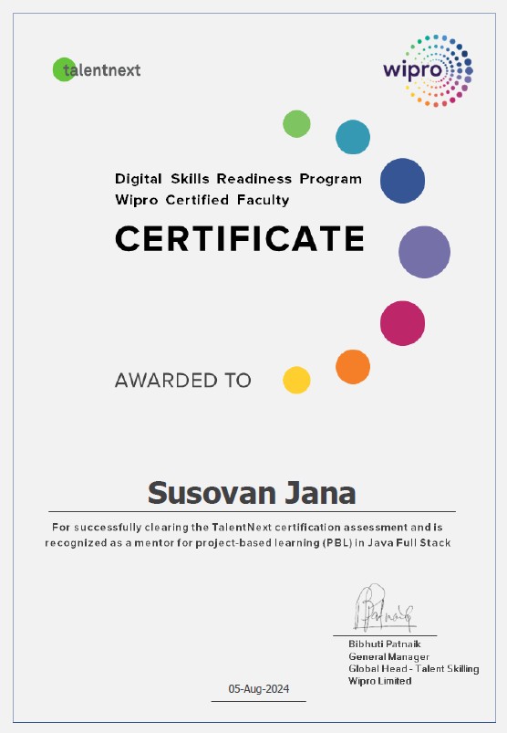 Certificates